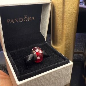 AUTHENTIC PANDORA - Retired Hearts Murano Bead Charm
